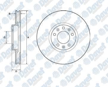 DELPHI BG4696C Fren Diski Tk On Boyali Citroen C4 Picasso Peugeot 308 (304mm Od 28mm Thickness) 07/13>
